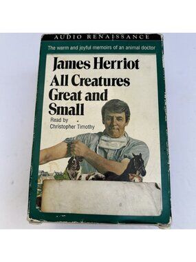 Vintage James Herriot Cassette Audiobook Version All Creatures Great and Small